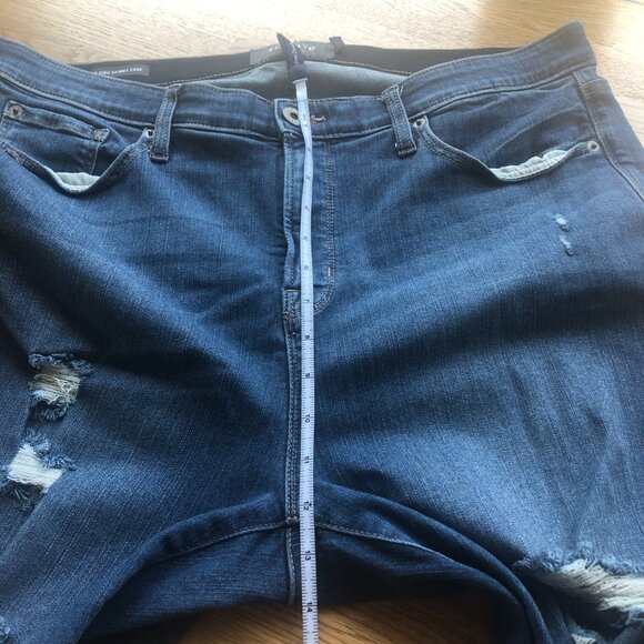 Torrid Sky High Skinny Crop Jeans Distressed Size 20 - Picture 13 of 14